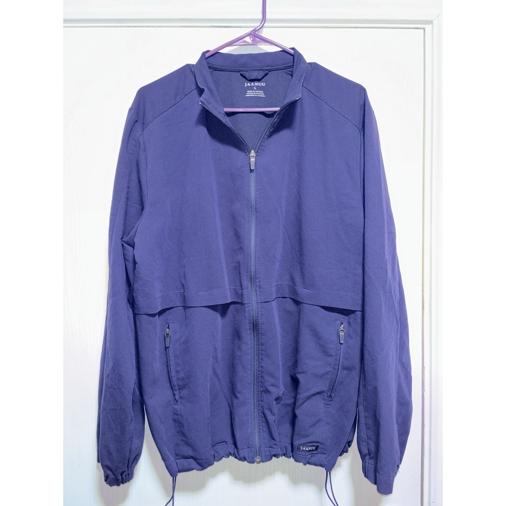 Men's Jaanuu Medical Scrub Jacket Navy Blue Large